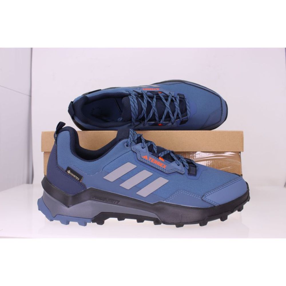 Adidas Terrex AX4 GTX Wonder Steel / Grey Three / Impact Orange HP7397 Men's - Picture 2 of 8